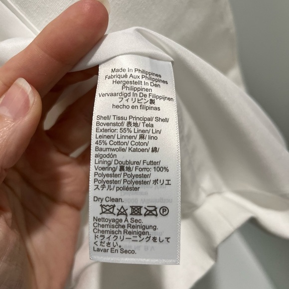 J. Crew Linen cotton Blend One Button Blazer White Size 0 NEW capsule wardrobe - Picture 13 of 14